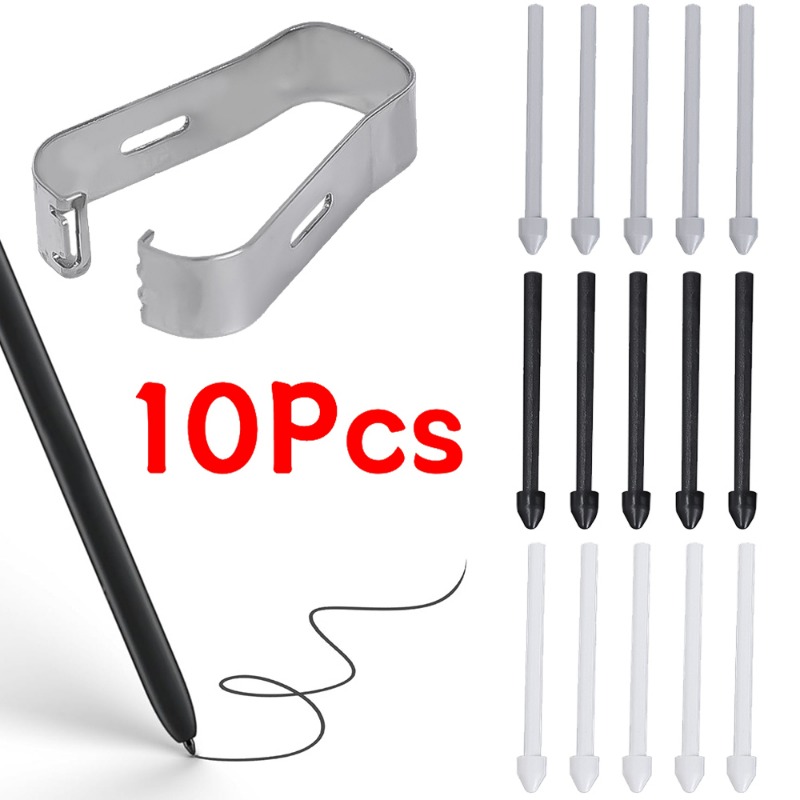 Samsung Tablet Accessories Pen - Touch Stylus Tip เปลี่ยน Nib พร้อมคลิปโลหะสําหรับ