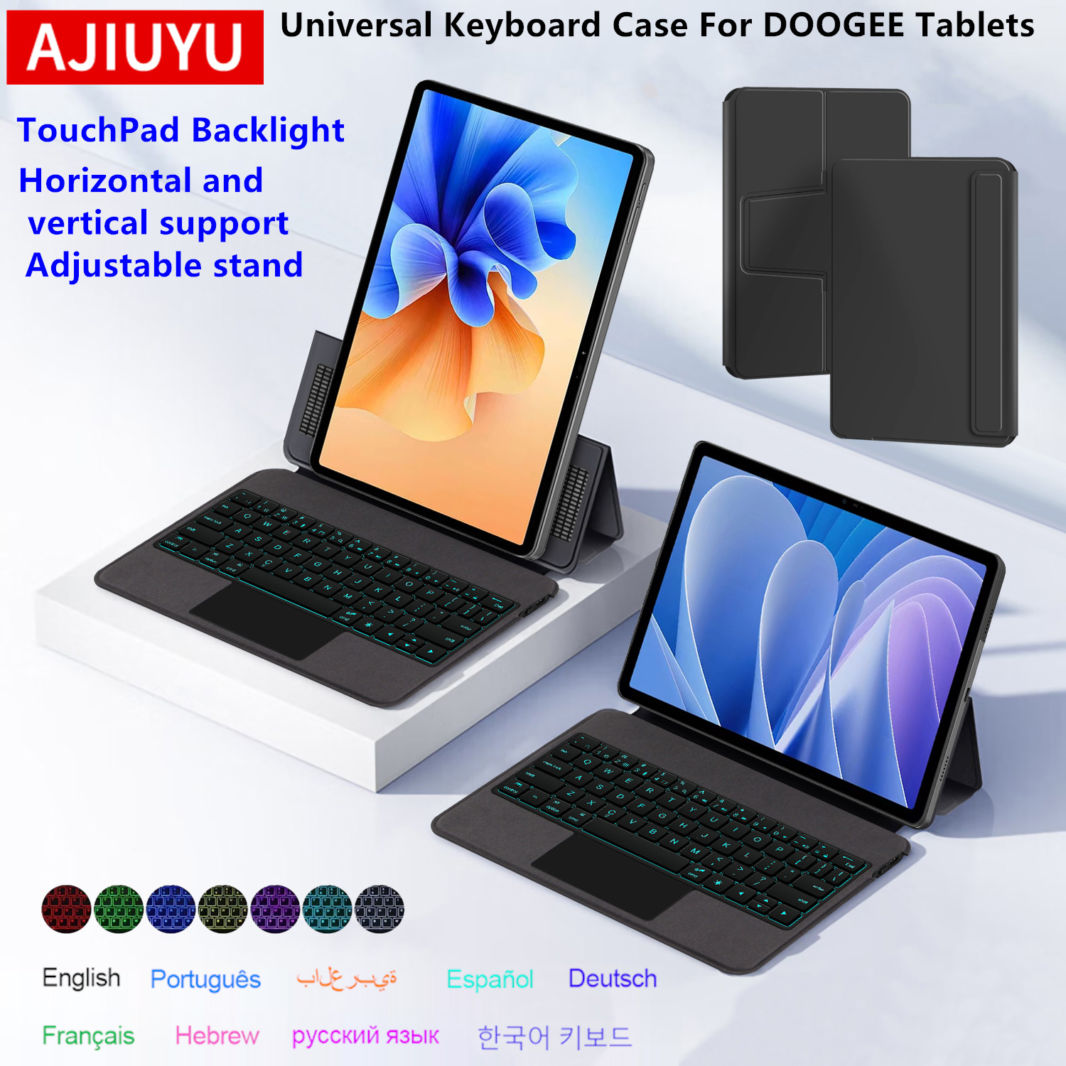 Tablet Accessories Keyboard - AJIUYU แป้นพิมพ์ทัชแพดสำหรับ DOOGEE U11/U11 โปรกรณี T40