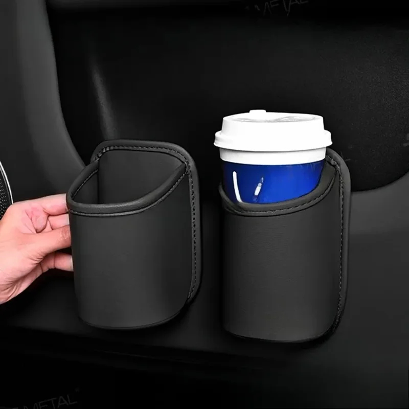 Tablet Car Accessories - ที่วางแก้วในรถยนต์ ที่วางแก้วหนัง ที่วางเครื่องดื่มในรถยนต์ กล่องเก็บของ ที่วางแก้วหลังเบาะรถยนต์ อุปกรณ์จัดระเบียบสำหรับอุปกรณ์ตกแต่งภายในรถยนต์