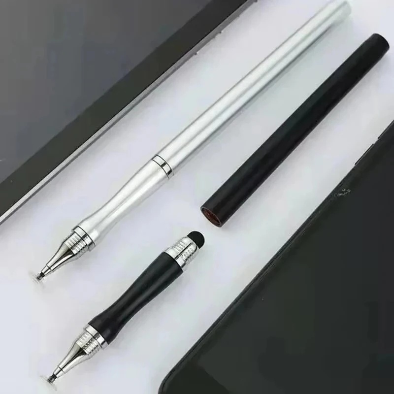 Drawing Tablet Pen Accessories - 1/2/3 ชิ้น ปากกาสไตลัส 2in1 ปากกาทัชสกรีนหน้าจอคาปาซิทีฟสำหรับแท็บเล็ตและโทรศัพท์มือถือ Android
