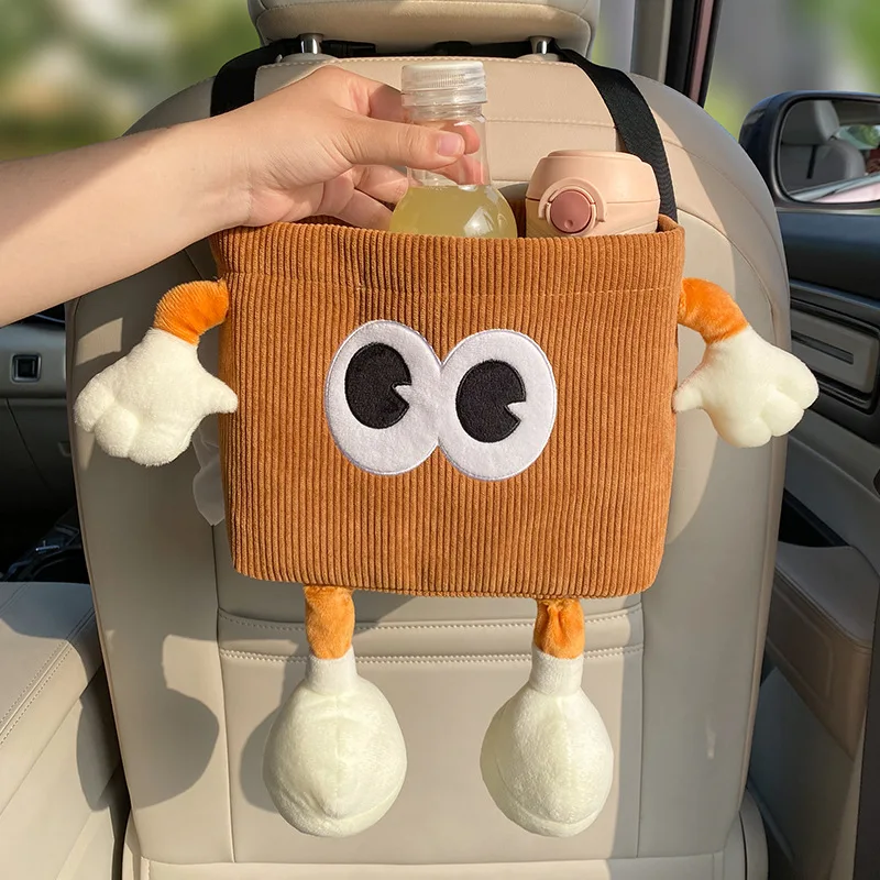 Tablet Car Accessories - ถังขยะรถยนต์ Bin การ์ตูนร่มขวดน้ํากระเป๋าที่นั่งอัตโนมัติแขวน Organzier Backseat ถ้วยผู้ถืออุปกรณ์เสริม