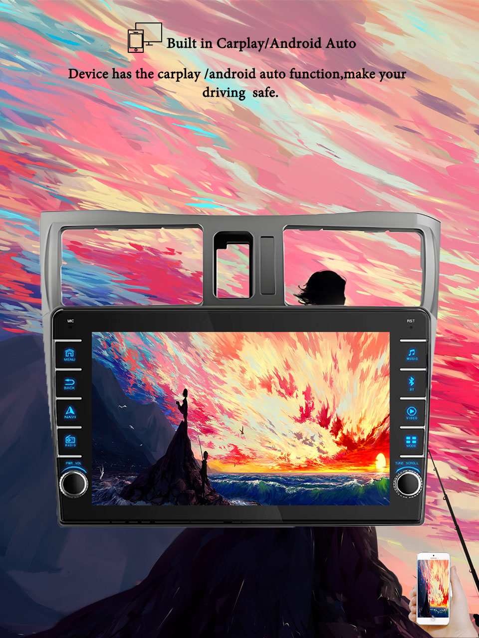 Tablet Danish Mobile & Accessories - 8G + 128G Android 14 สําหรับNissan
