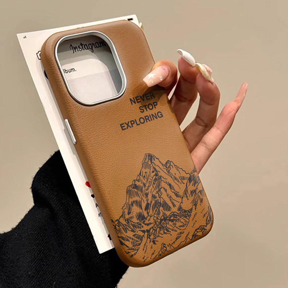 Samsung Galaxy A55 - เคสเรียบหรูลายภูเขาสำหรับ Samsung Galaxy S25 S24 S23