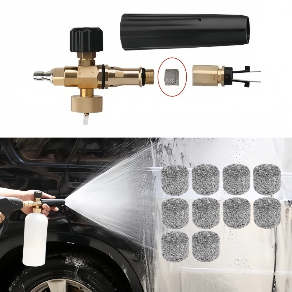 Tablet Car Accessories - หัวฉีดโฟมล้างรถแบบความหนาแน่นสูง 6 ชิ้น พร้อมแผ่นกรองสแตนเลส 3.7 กรัม