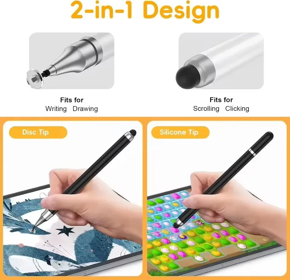 2 in 1 Universal ปากกาสไตลัสสํ - Drawing Tablet Pen Accessories บทวิจารณ์และราคา