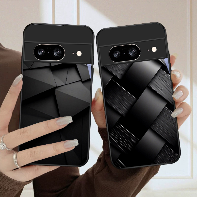 เคสโทรศัพท์แก้วสีดำลายเรขาคณิต - Google Pixel 9 Pro บทวิจารณ์และราคา