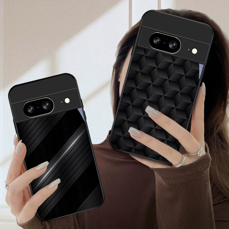 เคสโทรศัพท์แก้วสีดำลายเรขาคณิต - Google Pixel 9 Pro บทวิจารณ์และราคา