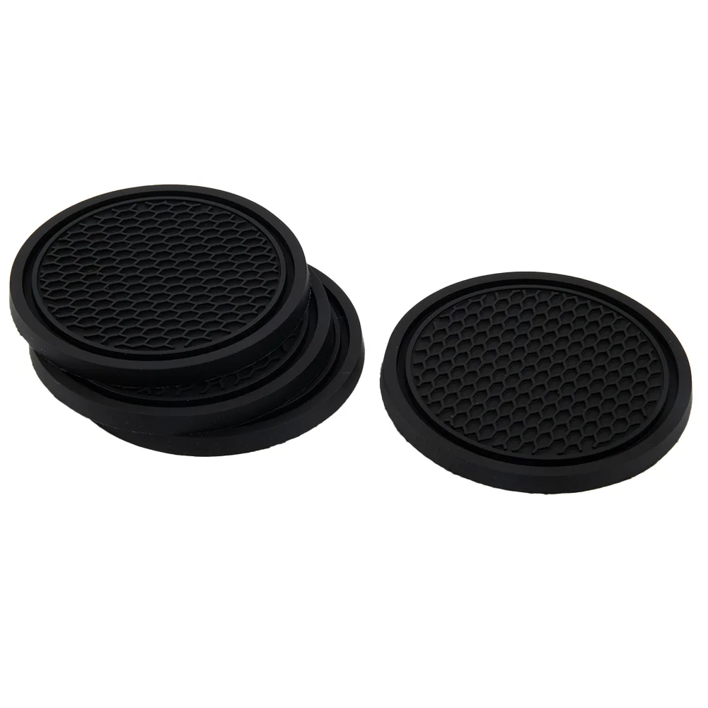 4pcs รถ Coaster ซิลิโคนกันลื่น - Tablet Car Accessories บทวิจารณ์และราคา