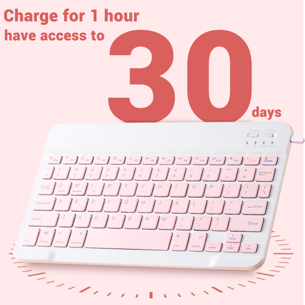 มินิคีย์บอร์ดไร้สายบลูทูธคีย์บ - Tablet Accessories Keyboard บทวิจารณ์และราคา