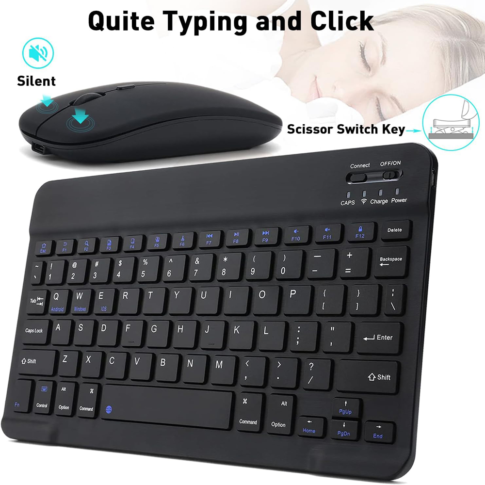 10 นิ้วคีย์บอร์ดไร้สายบลูทูธมิ - Tablet Accessories Keyboard บทวิจารณ์และราคา