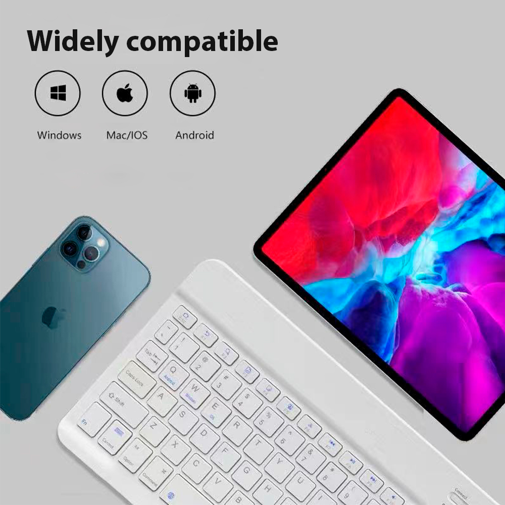 คีย์บอร์ดไร้สาย Bluetooth โทรศ - Tablet Accessories Keyboard บทวิจารณ์และราคา