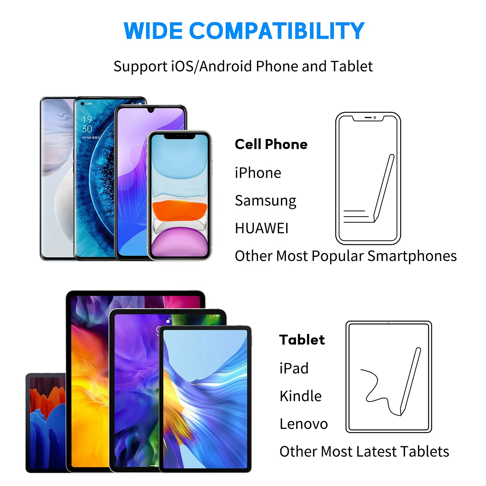 Basix Universal Touch ปากกาสํา - Samsung Tablet Accessories Pen บทวิจารณ์และราคา